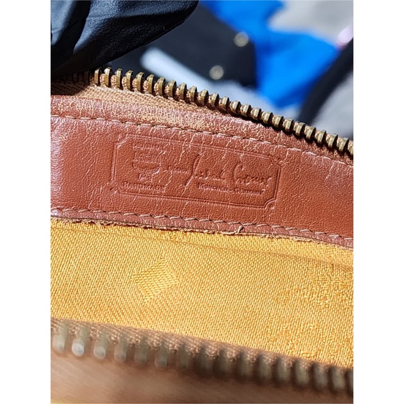 SOLD***Authentic MCM Vintage Monogram Visetos Boston Bag Cognac - Picture 5 of 16